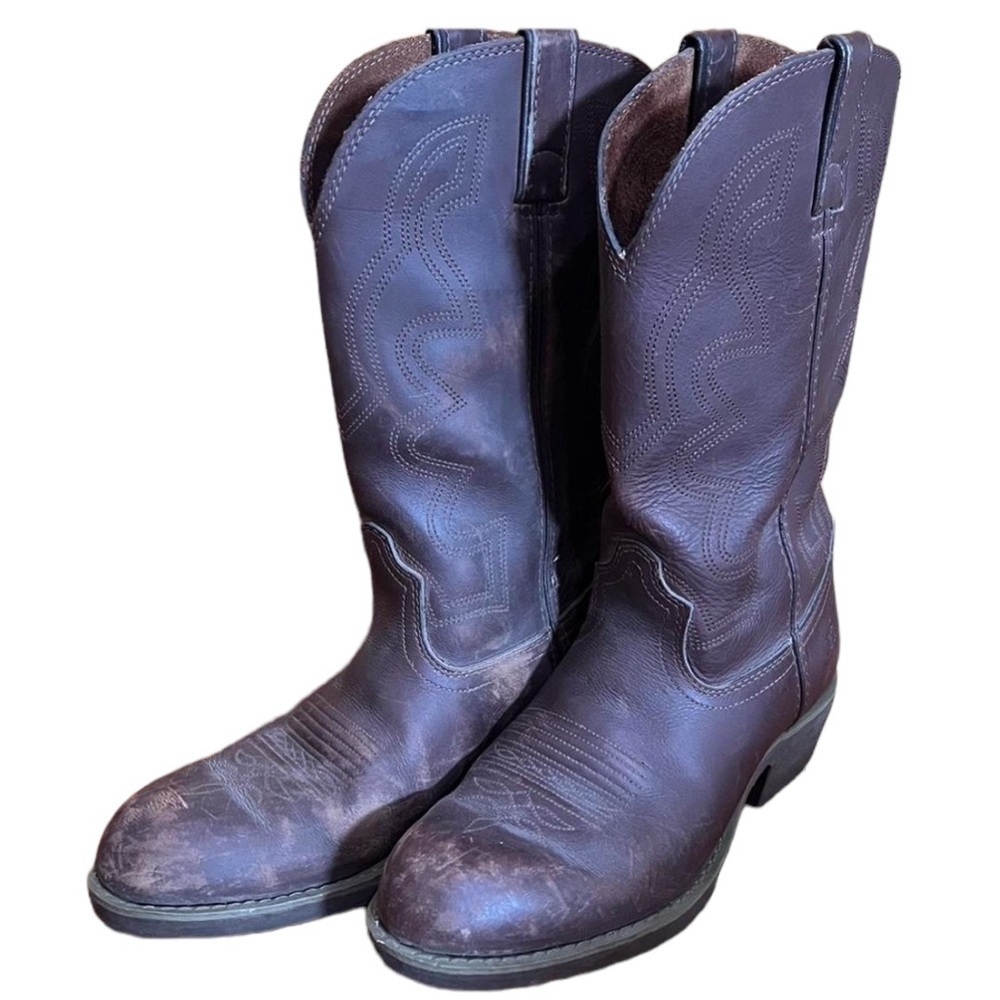 Men’s Durango 8.5 Dark Brown Cowboy Boots Western Rodeo Concert